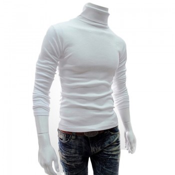 2018 Long Sleeve High Collar Sweaters Winter MenS Turtleneck Christmas Sweater Warm Knitted Pullovers Male Jumper Knitwear