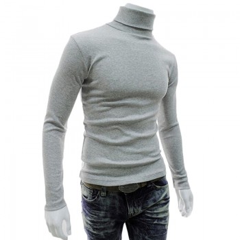2018 Long Sleeve High Collar Sweaters Winter MenS Turtleneck Christmas Sweater Warm Knitted Pullovers Male Jumper Knitwear