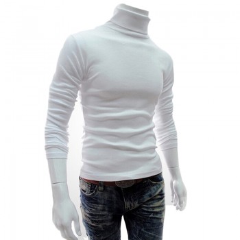 2018 Long Sleeve High Collar Sweaters Winter MenS Turtleneck Christmas Sweater Warm Knitted Pullovers Male Jumper Knitwear