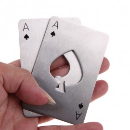 Creative Poker Bottle Can Opener Stainless Steel Credit Card Size Casino Bottle Opener Abrelatas Abrebotellas Kitchen Gadgets