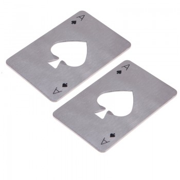 Creative Poker Bottle Can Opener Stainless Steel Credit Card Size Casino Bottle Opener Abrelatas Abrebotellas Kitchen Gadgets