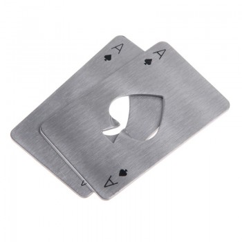 Creative Poker Bottle Can Opener Stainless Steel Credit Card Size Casino Bottle Opener Abrelatas Abrebotellas Kitchen Gadgets
