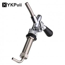 G5/8 4 Inch Stainless Steel Adjustable Draft Beer Faucet Shank With Chrome Plating For Kegerator Tap Homebrew