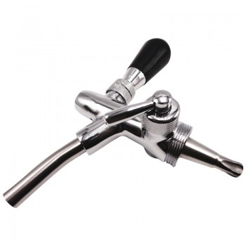 G5/8 4 Inch Stainless Steel Adjustable Draft Beer Faucet Shank With Chrome Plating For Kegerator Tap Homebrew