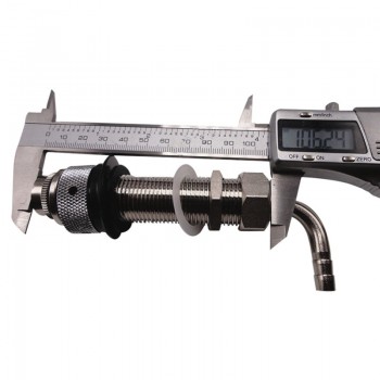 G5/8 4 Inch Stainless Steel Adjustable Draft Beer Faucet Shank With Chrome Plating For Kegerator Tap Homebrew