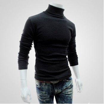 LASPERAL Spring Turtleneck Sweater Men Fashion Solid Knitting Pullover Mens Sweaters 2018 Casual Outerwear Slim Fit Male Sweater