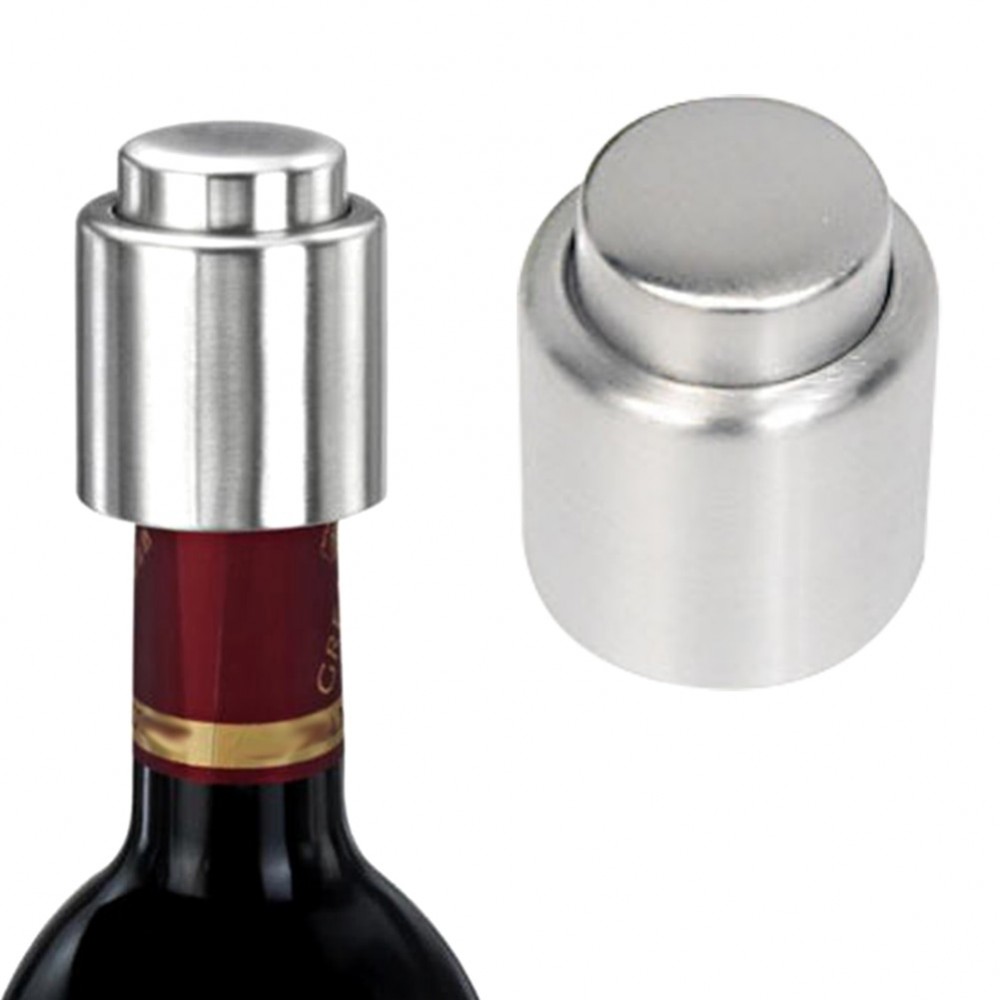 New Handy Stainless Steel Vacuum Wine Bottle Stopper Plug Bottle Cap Pump Sealer  9 DC156