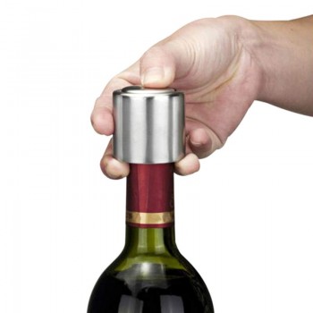 New Handy Stainless Steel Vacuum Wine Bottle Stopper Plug Bottle Cap Pump Sealer  9 DC156