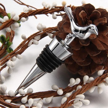 High Quality Stainless Steel Love Bird Wine Stopper Bridal Wedding Gift Wine Bottle Stopper Wine Pourer Stoppers