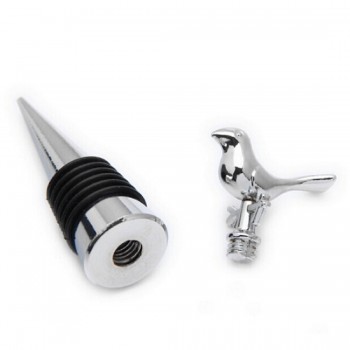 High Quality Stainless Steel Love Bird Wine Stopper Bridal Wedding Gift Wine Bottle Stopper Wine Pourer Stoppers