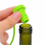 Anti-lost Silicone Hanging Button Wine Plug Bottle Cap Cover Kitchen Tools