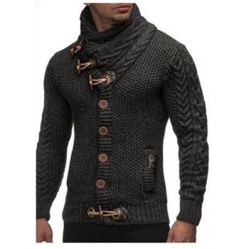 2019 New Pullovers Sweater Coat Men Winter Knitting Clothes Sweater Coats Men Warm Sweaters Loose Fit Sweaters