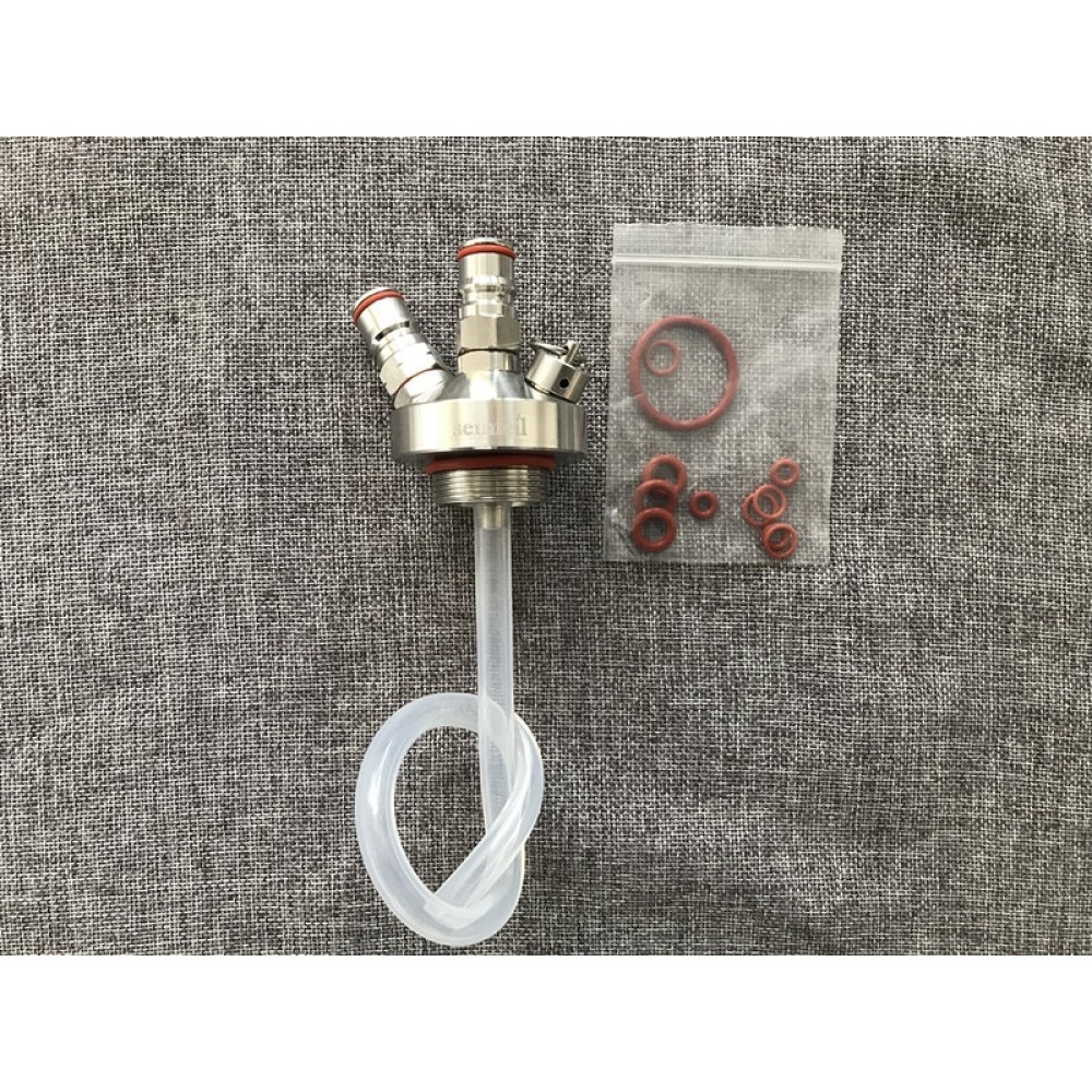 high quality New 304 Stainless Steel Mini Keg Tap Dispenser with 12 beer hose for Mini Craft Beer Growler Homebrew Spear