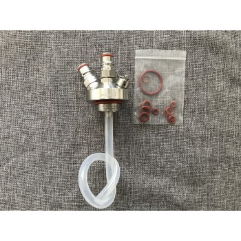 high quality New 304 Stainless Steel Mini Keg Tap Dispenser with 12 beer hose for Mini Craft Beer Growler Homebrew Spear