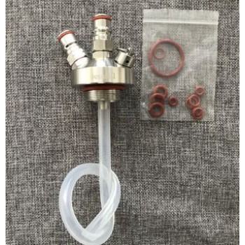 high quality New 304 Stainless Steel Mini Keg Tap Dispenser with 12 beer hose for Mini Craft Beer Growler Homebrew Spear