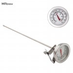 Stainless Steel Dial Thermometer Homebrewing Brew Kettle Brew  Pot, 2Face x 12Probe, 0~220F Degree , Probe Thermometer