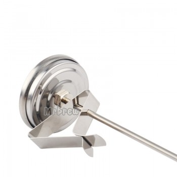 Stainless Steel Dial Thermometer Homebrewing Brew Kettle Brew  Pot, 2Face x 12Probe, 0~220F Degree , Probe Thermometer