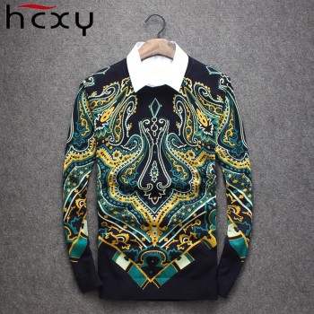 HCXY 2018 winter mens sweaters Fashion Casual High quality soft Male Clothing Knitted Pullovers O-neck Sweater Christmas Sweater