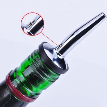 Barware Oil Spout Bottle Cocktail Pourer Stainless Steel Wine Pourers Liquor Spirit Pourer Flow Wine Bottle Pour Spout Stopper