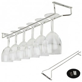 High quality useful 27/35/55cm Stainless Steel Wine Rack Glass Holder Hanging Bar Hanger Shelf