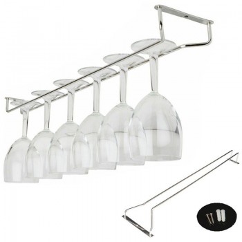 High quality useful 27/35/55cm Stainless Steel Wine Rack Glass Holder Hanging Bar Hanger Shelf