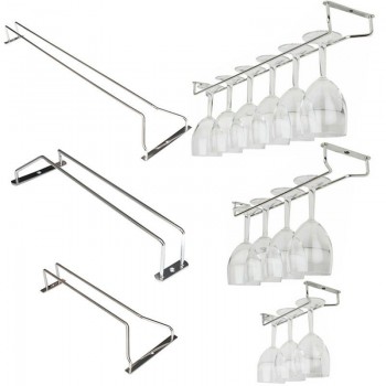 High quality useful 27/35/55cm Stainless Steel Wine Rack Glass Holder Hanging Bar Hanger Shelf