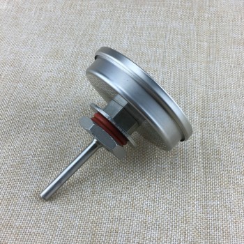 Weldless Bi-metal Thermometer Kit, 3Face amp; 2Probe, 1/2MNPT, 0~220F degree, Beer Brewing Thermometer, Homebrew Kettle