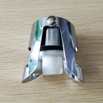 1pcs Champagne Bottle Stainless Steel Stopper Sparkling Grape Wine Bottle Plug Vacuum Sealer Bottle Liquor Flow Stopper Cap Bar