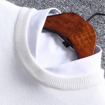 Mens Sweaters 2018 autumn Winter New streetwear fashion Stitching Male Knitwear warm Korean Slim Round Collar men clothing