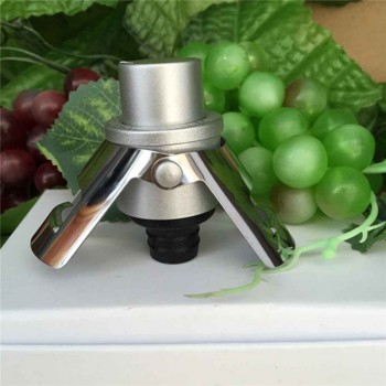 Stainless Steel Bottle Stopper Vacuum Pump Sealed Red Wine Champagne Cap Plug