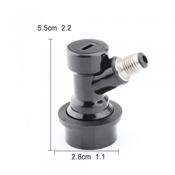 Homebrew Beer Keg Connector Dispenser Ball Lock Keg Disconnect Liquid / Gas Connectors 1/4
