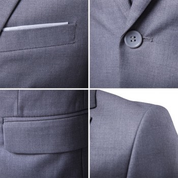 SHUJIN Thin Blazers Pants Vest 3 Pieces Social Suit Men Fashion Solid Business Suit Set Casual Large Size Mens Wedding Suits 5XL