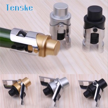 Stainless Steel Champagne Stopper Sparkling Wine Bottle Plug Sealer Stopper u70810