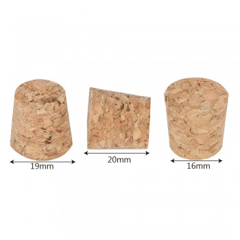 HILIFE 10 piece/set Wooden Wine Cork Wine Bottle Stopper Straight Cork Stopper Bar Tools Barware