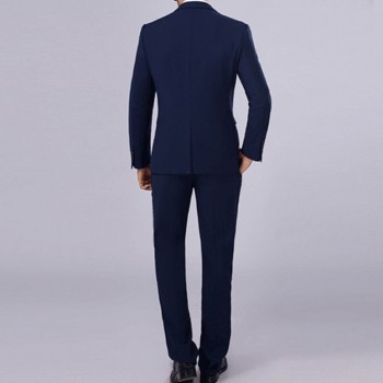 2 Pcs Mens Fashion Plaid Boutique Formal Business Suit Jackets Men Groom Wedding Dress Suit Coats Mens Casual Suit Blazers