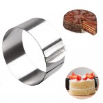 16-30CM Adjustable Stainless Steel Cake Mold Cookie Fondant Mousse Ring Baking Tool Cake Mould Round Cake Decorating Tools