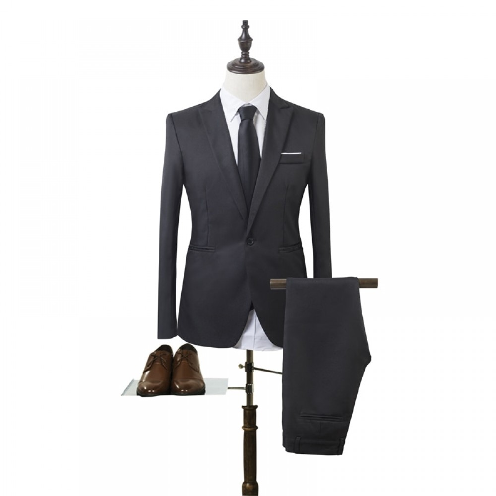 Fashion men suit  slim fit men suits latest coat pant design wedding party blazer groom tuxedos costume homme (jacket + pants)