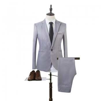Fashion men suit  slim fit men suits latest coat pant design wedding party blazer groom tuxedos costume homme (jacket + pants)