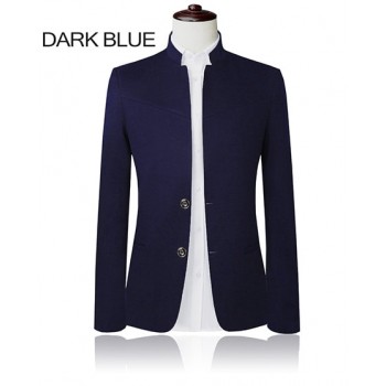 HCXY Blazer Men 2017 High Quality  Suit Jacket Men New Style Stand Collar Male Blazer Slim Fit Mens Blazer  Plus Size M-5XL