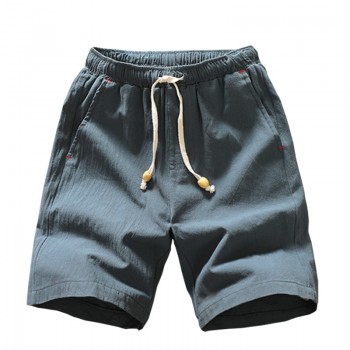 2018 Summer New Cotton Shorts Loose Mens Casual Shorts Black White Drawstring Waist Bermuda Shorts Men Plus Size 4XL 5XL