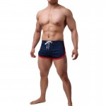 ROPALIA Summer Quality Slim Men Shorts Brand Shorts Mens Professional Color Patchwork Short Drawstring Elastic Waist Male Short