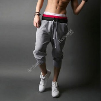 2016 Hot Spring Summer Mens Harem Capri Baggy Jogger Shorts Trousers Shorts S/M/L/XXL W1  10