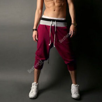 2016 Hot Spring Summer Mens Harem Capri Baggy Jogger Shorts Trousers Shorts S/M/L/XXL W1  10
