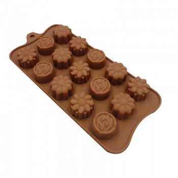1 Silicone Hot Sale chocolate mold cookie mold 3 Style Flower Shape Fondant Cake cake Decoration Tools