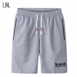 Summer Casual Shorts Men Streetwear Fashion Brand Boardshorts Male Breathable Solid Short sweatpants Mens Trousers Plus Size 5XL