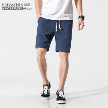 Privathinker Brand White Cotton Linen Shorts Men Summer Shorts Male Bermuda Casual Board Short Pants Man Big Size Harajuku 2017