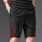 KUANGNAN Japanese Casual Shorts Men Drawstring Red Striped Streetwear Mens Shorts Summer Men Shorts Beach 5XL Clothing 2018