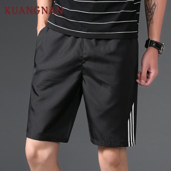 KUANGNAN Japanese Casual Shorts Men Drawstring Red Striped Streetwear Mens Shorts Summer Men Shorts Beach 5XL Clothing 2018
