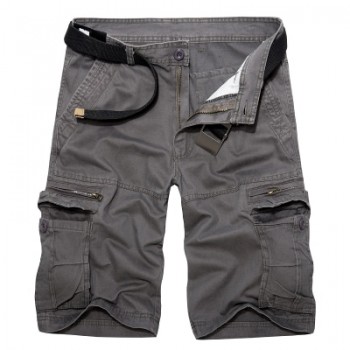 2018 Mens Military Cargo Shorts Summer army green Cotton Shorts men Loose Multi-Pocket Shorts Homme Casual Bermuda Trousers 40