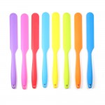 Silicone Spatula, Heat Resistant Flexible Non-Stick, Slim Spatula,Best for Jars, Blender and More